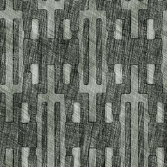 Seamless hand drawn pencil sketch pattern for surface print. High quality illustration. Ornate hand drawn look with lights and shadows and crosshatch texture. Ornate abstract design in perfect repeat.