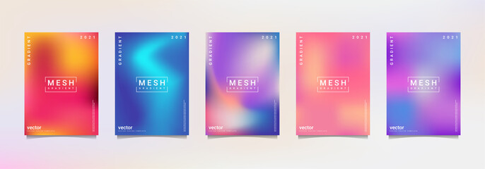 Fototapeta premium gradation background set, suitable for background, poster, wallpaper, cellphone screen, banner and others