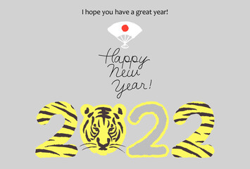 2022　寅年　年賀状	