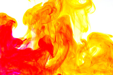 drop ink color in the water, colour background, smoke texture