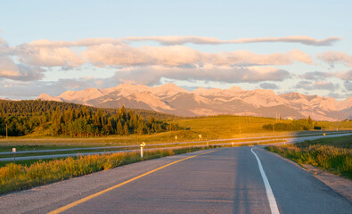 A mountain landscape scene. Taken in Alberta, Canada