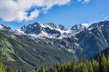 Fototapeta na wymiar A mountain landscape. Taken in Banff, Canada