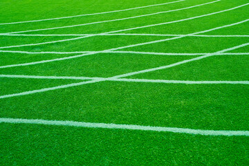 Obraz premium Green grass background, football field 