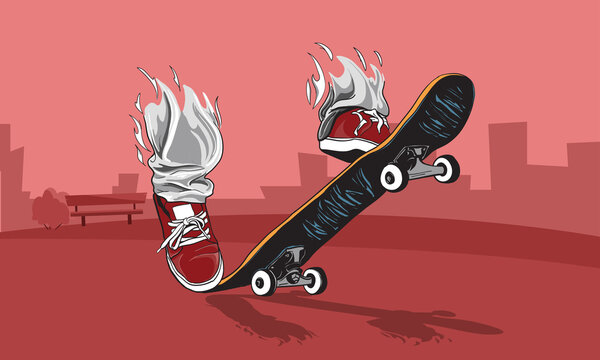 360 flip skateboard