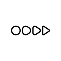 Black line icon for transform