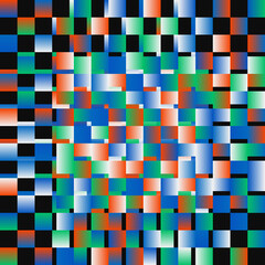 Colorful Geometric Vector Pattern Design