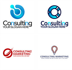 Consulting marketing logo design 