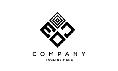 EJO square three latter logo vector