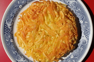 a delicious Appenzeller rösti filled with cheese 