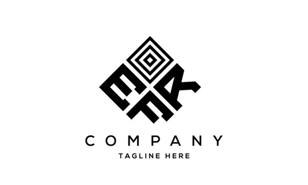 ERF square three latter logo vector