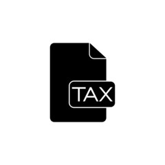 Tax icon isolated on white background