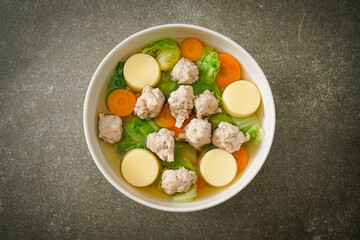 Clear Soup with Tofu and Minced Pork