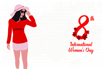 International Women's Day Faces  drawing of set faces and hairstyle, fashion concept, woman beauty minimalist, vector illustration pretty sexy. Contemporary portrait