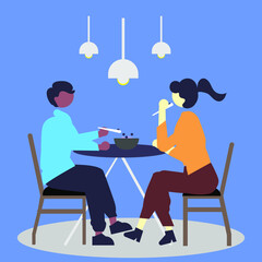 couple in cafe