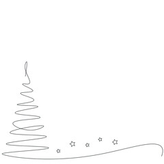 Christmas background with tree vector illustration