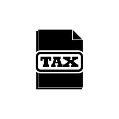 Taxes icon isolated on white background 