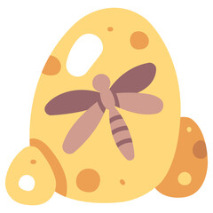 dried insect in amber icon