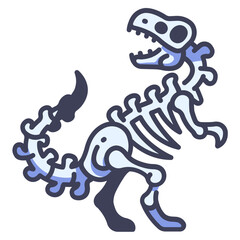 dinosaur skeleton icon