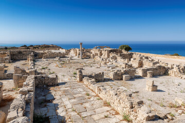 Old ruins of ancient Kourion Greek town, Limassol District. Cyprus