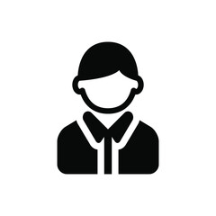 School boy icon vector graphic