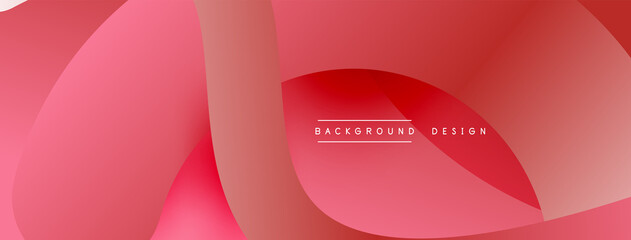 Abstract overlapping lines and circles geometric background with gradient colors