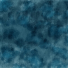 Deep blue abstract watercolor painting image background.