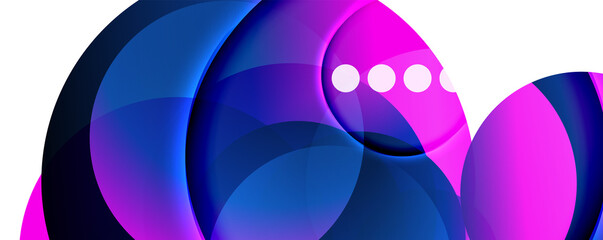 Fluid gradients, swirls and circles. Bright color lines. Vector Illustration For Wallpaper, Banner, Background, Landing Page