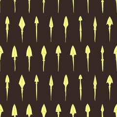Seamless pattern with ancient Arrowheads for your project