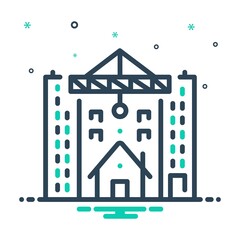 Obraz premium Mix icon for build