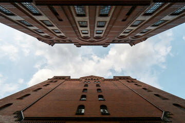 Speicherstadt Hamburg bei Nebel
