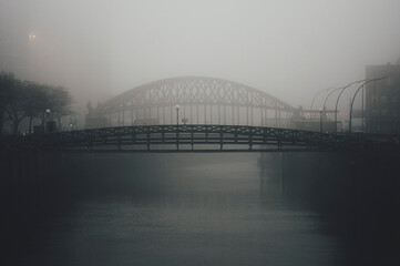 Speicherstadt Hamburg bei Nebel