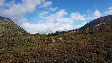 Schöne Natur der Tessiner Berge und Flüsse