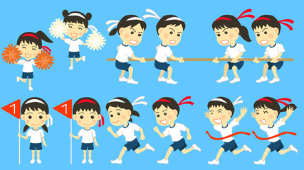 運動会のイラスト