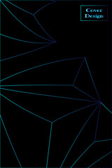 black and blue cover background