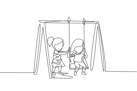 Line Drawing Playground Park Stock Illustration 1484583830 | Shutterstock