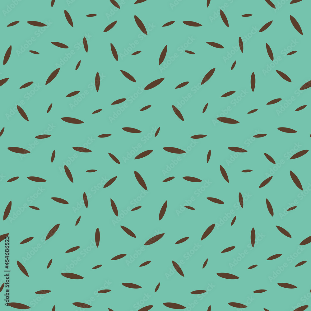 Poster all over little leafs vector seamless repeat pattern print background