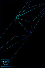black and blue cover background