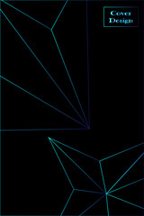black and blue cover background