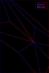 black background with blue and red lines