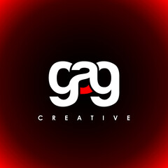 GAG Letter Initial Logo Design Template Vector Illustration