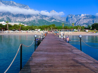 Obraz premium Panorama of the Tauride mountains, Antalya, Beldibi