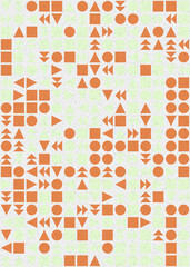 Abstract Geometric Pattern generative computational art illustration