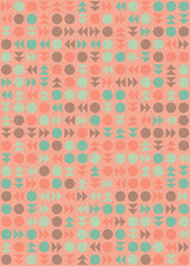 Abstract Geometric Pattern generative computational art illustration