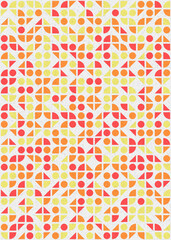 Abstract Geometric Pattern generative computational art illustration