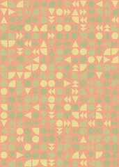 Abstract Geometric Pattern generative computational art illustration