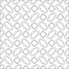 Vector pattern with symmetrical elements . Modern stylish abstract texture. Repeating geometric tiles from striped elements.
