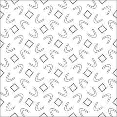 Vector pattern with symmetrical elements . Modern stylish abstract texture. Repeating geometric tiles from striped elements.