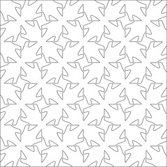 Vector pattern with symmetrical elements . Modern stylish abstract texture. Repeating geometric tiles from striped elements.