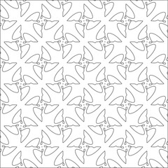 Vector pattern with symmetrical elements . Modern stylish abstract texture. Repeating geometric tiles from striped elements.