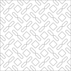 Vector pattern with symmetrical elements . Modern stylish abstract texture. Repeating geometric tiles from striped elements.